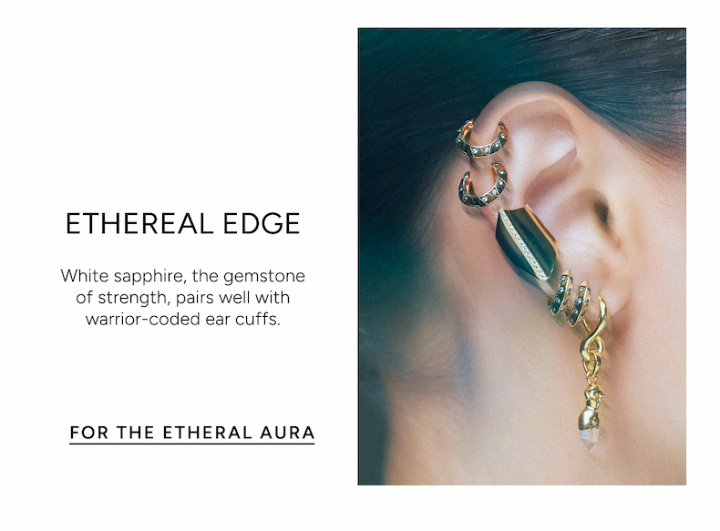 Aura Gemstone Huggies