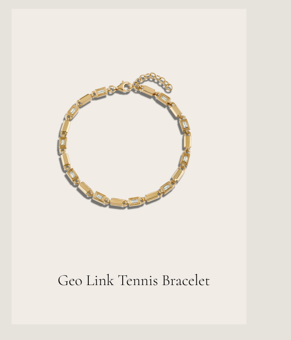 Geo Link Tennis Bracelet