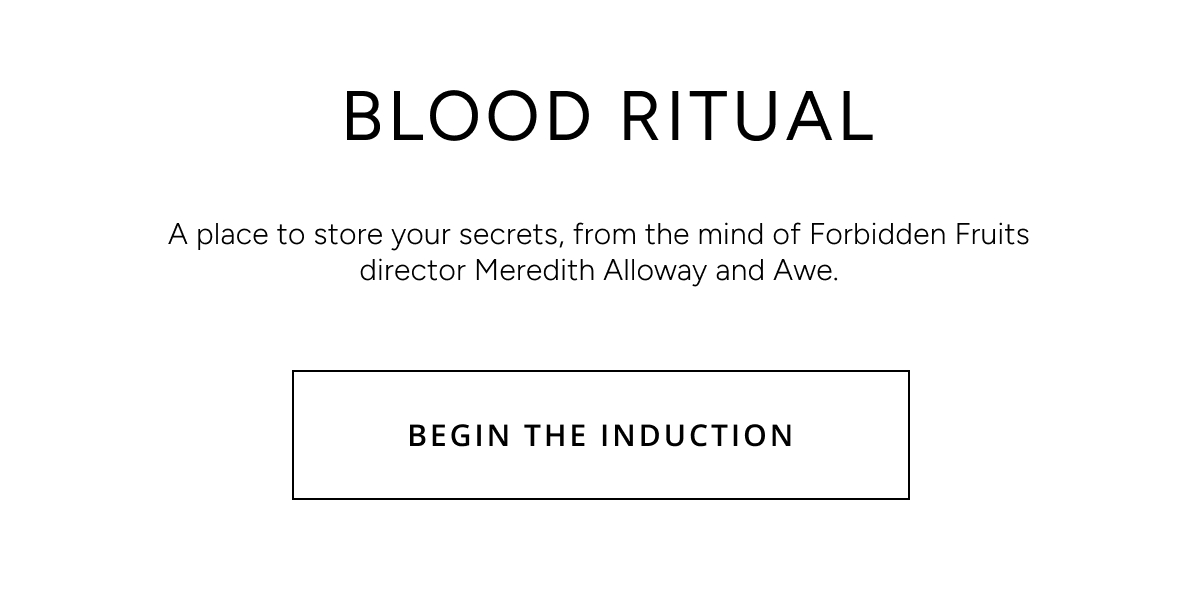 Blood Ritual - Begin the Induction