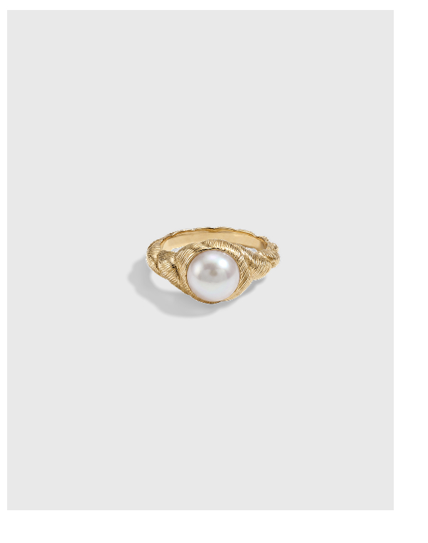 Adorned Pearl Ring