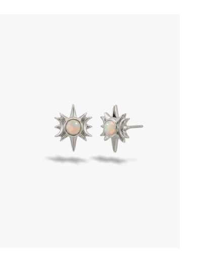 Opal Triple Moon Studs