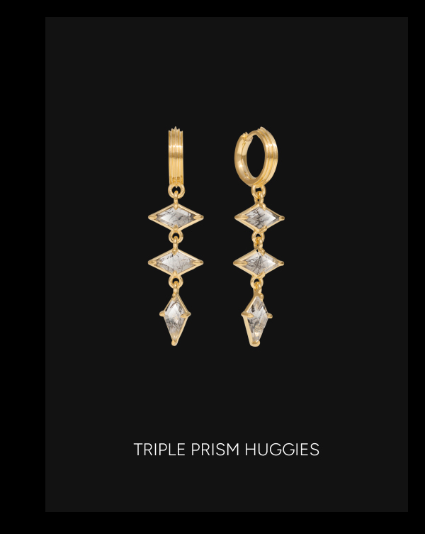 Triple Prism Huggies