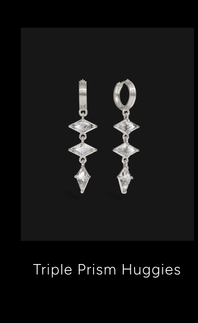 Triple Prism Huggies