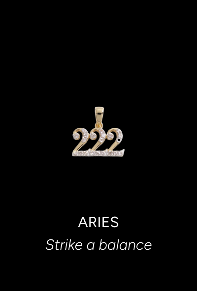 222 Sapphire Angel Number Charm