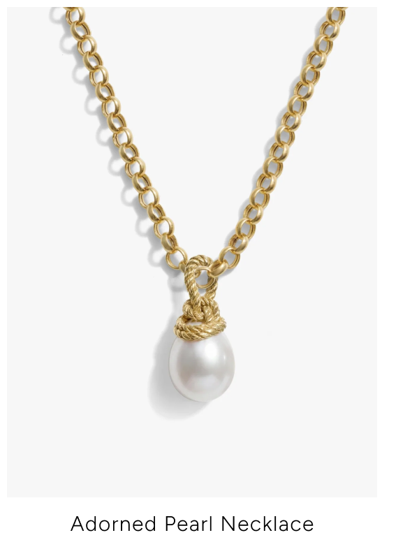 Adorned Pearl Necklace