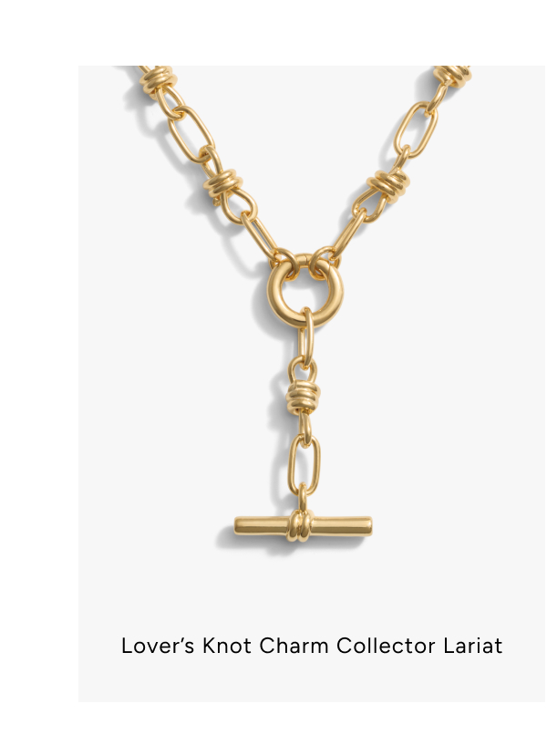 Lover's Knot Charm Collector Lariat