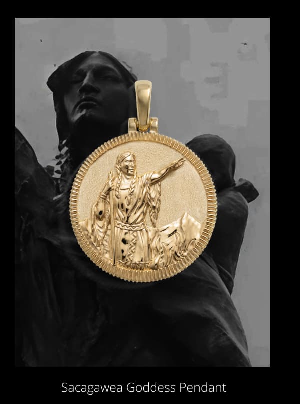 Sacagawea Goddess Pendant