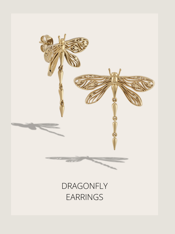 Secret Forest Dragonfly Earrings