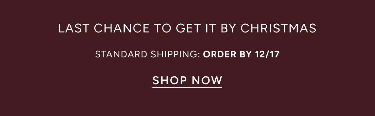 Last chance to get by christmas