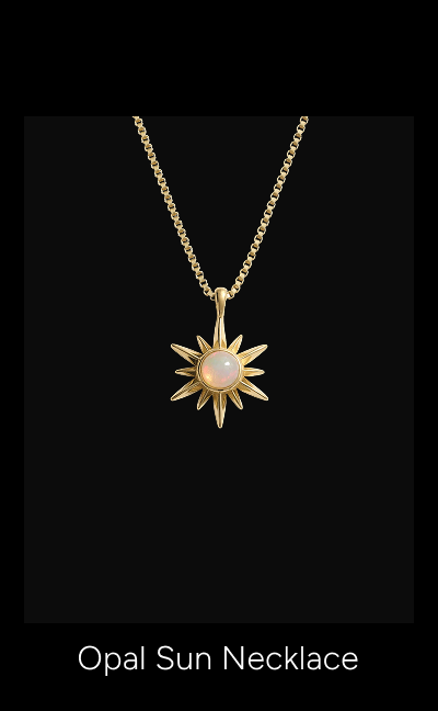 Opal Sun Necklace
