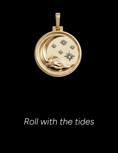 Jhené's Aquamarine Moon Wave Coin
