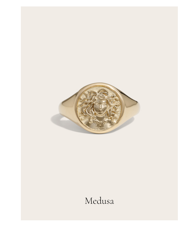 Medusa Signet Ring