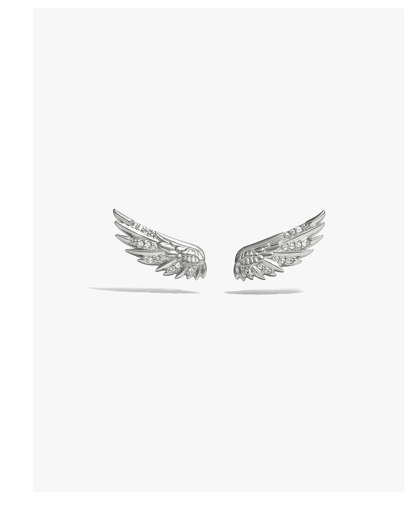Sapphire Wing Ear Climber