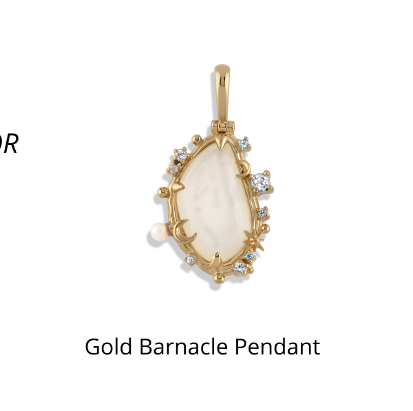Gold Barnacle Pendant