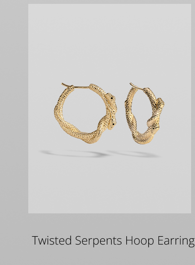 Twisted Serpents Hoop Earrings