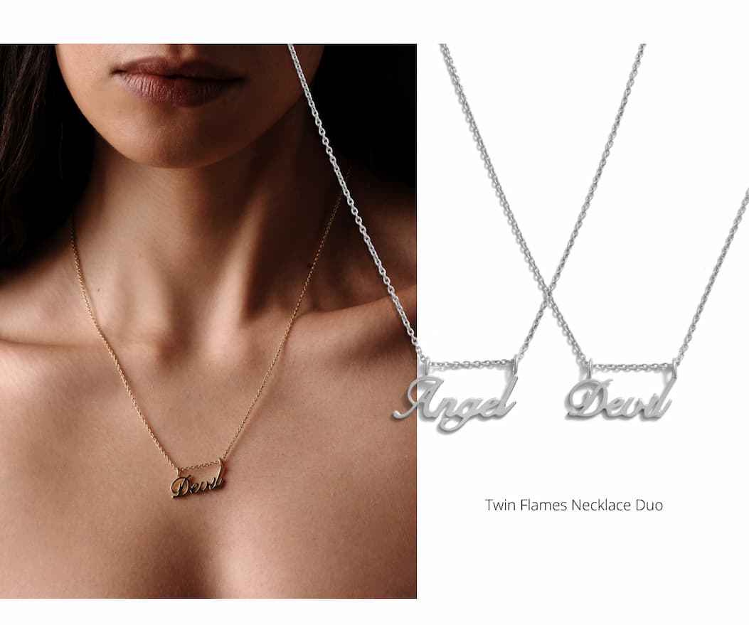 Twin Flames Necklace Duo