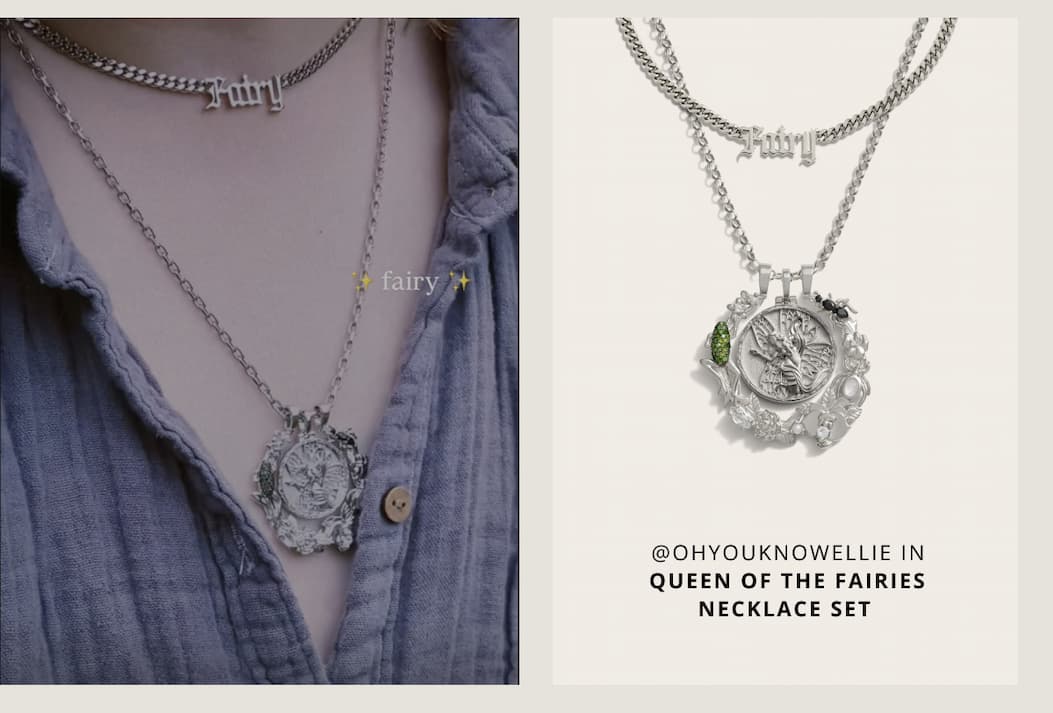 Queen Of The Fairies Necklace Set