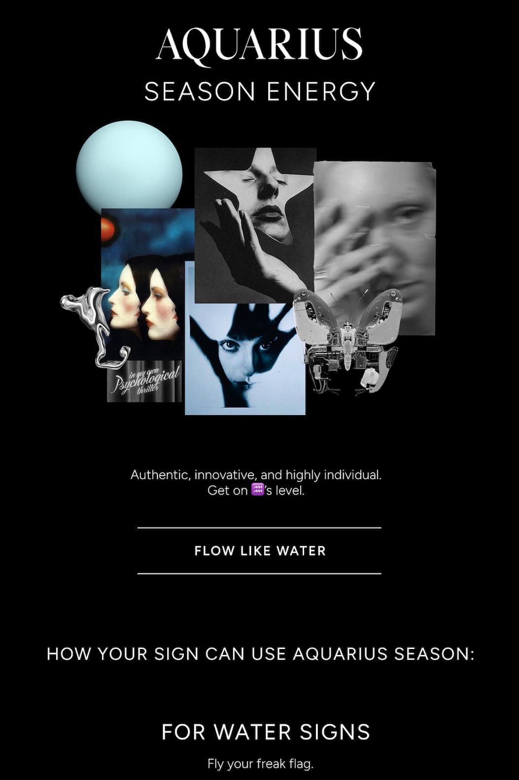 Aquarius Season Energy - Shop Water