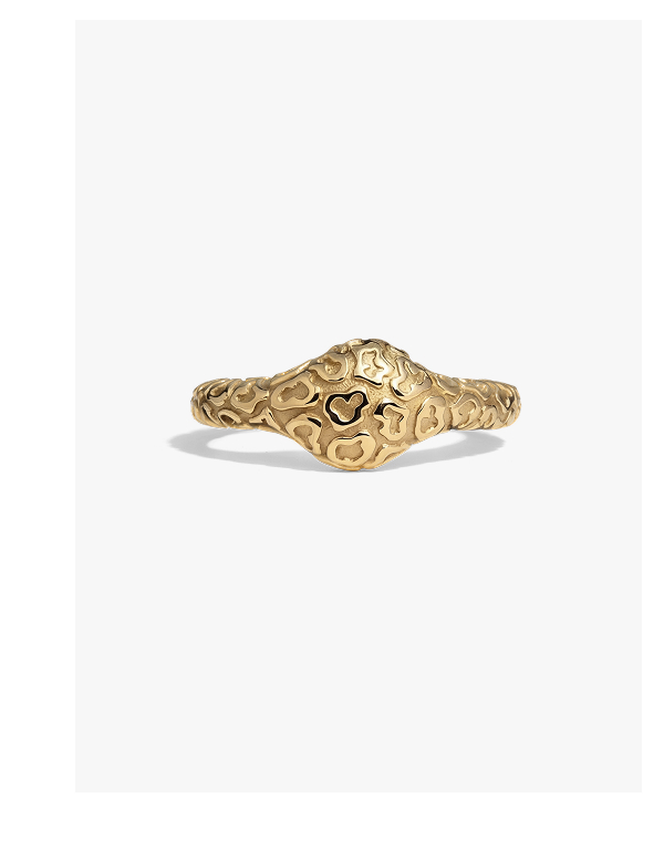 Leopard Print Signet Ring
