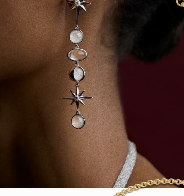 Midnight Reflection Drop Earrings