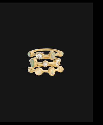 Full Moon Ring Set