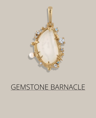 Gemstone Barnacle Necklace