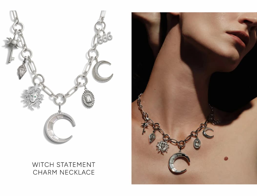 Witch Statement Charm Necklace
