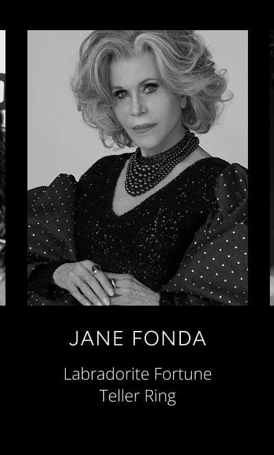 Jane Fonda - Labradorite Fortune Teller Ring