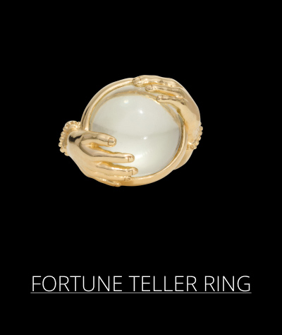 Green Amethyst Fortune Teller Ring