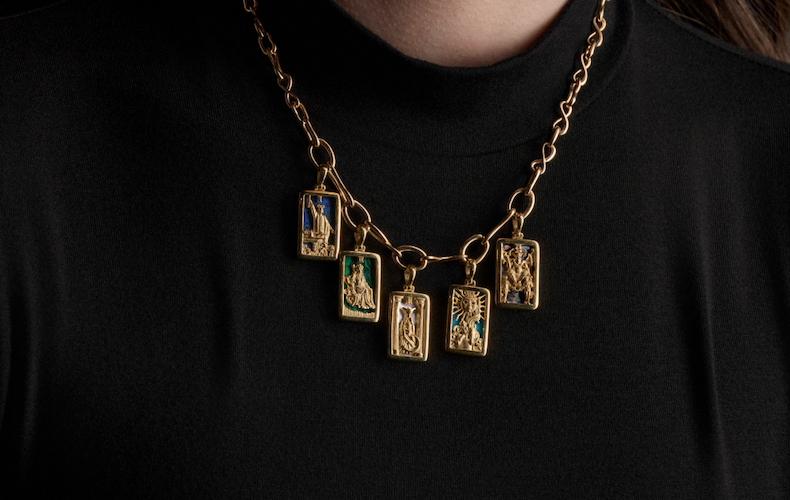 5-Card Spread Tarot Necklace