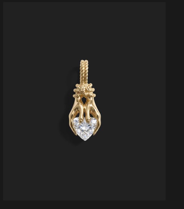 Hands of Fate Gemstone Charm