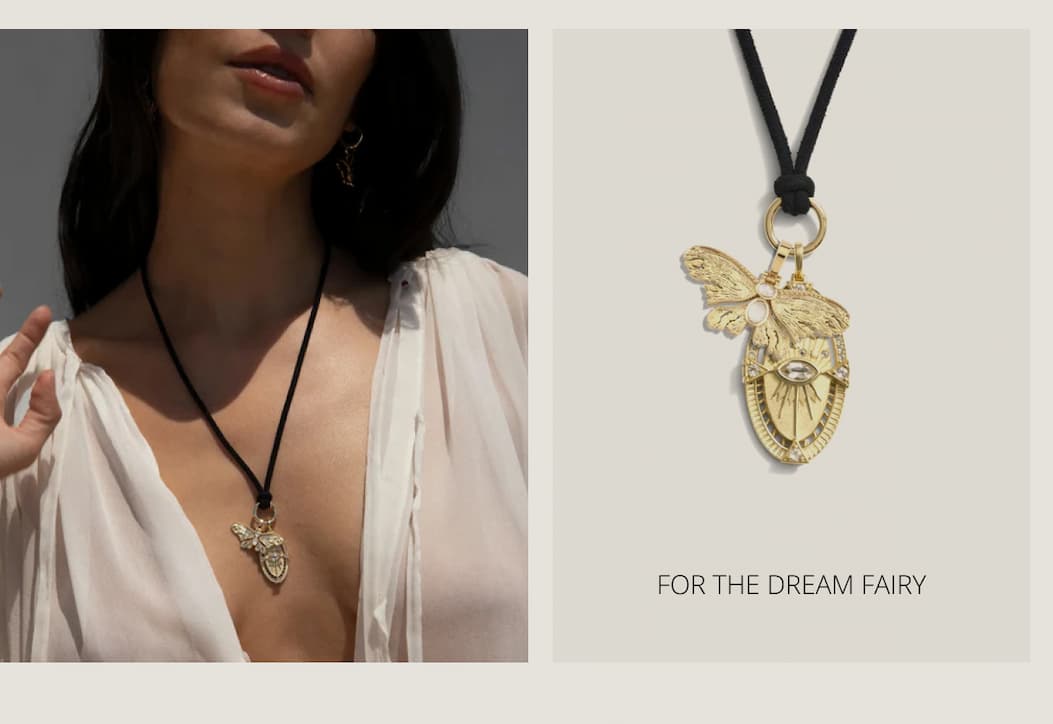 Dream Fairy Cord Charm Necklace
