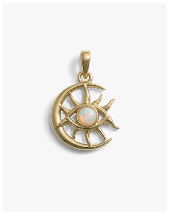 Cosmic Moon Eye Pendant