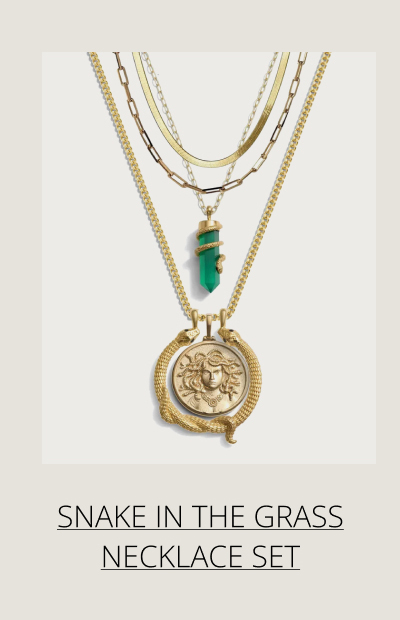 Snake in the Grass Necklace Set 