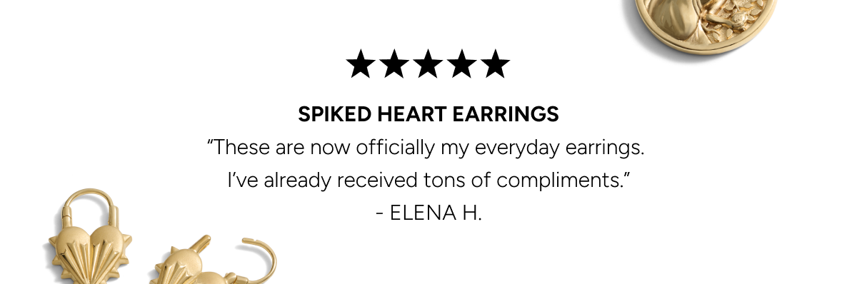 Spiked Heart Earrings