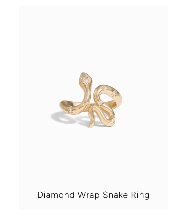 Diamond Wrap Snake Ring