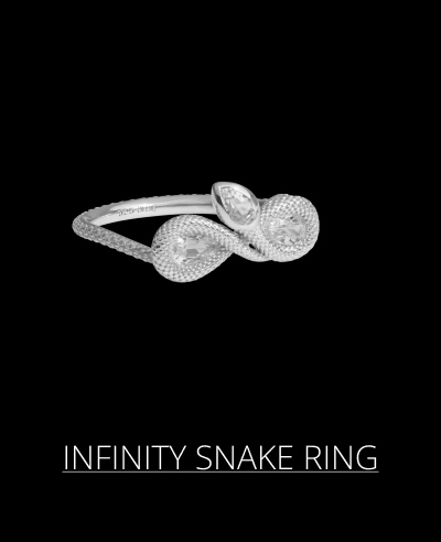 Infinity Snake Ring
