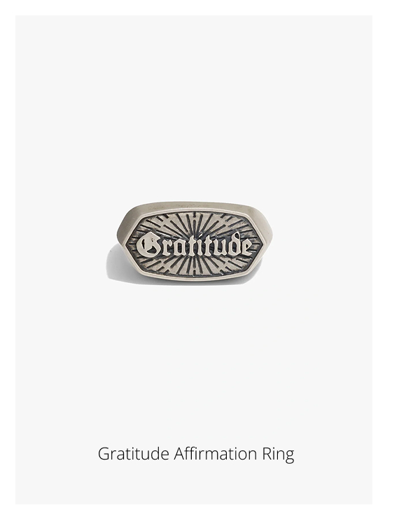 Gratitude Affirmation Ring