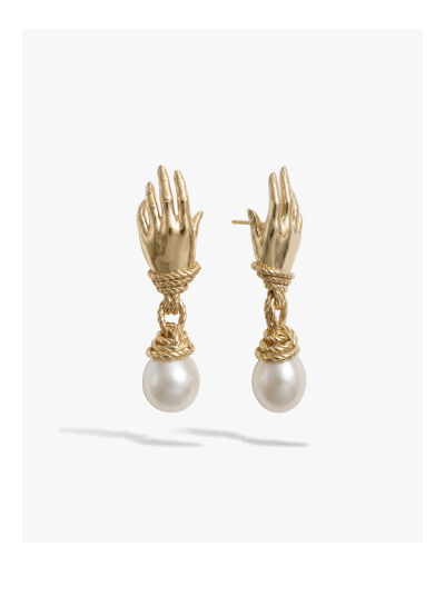 Hands Of Fate Pearl Studs