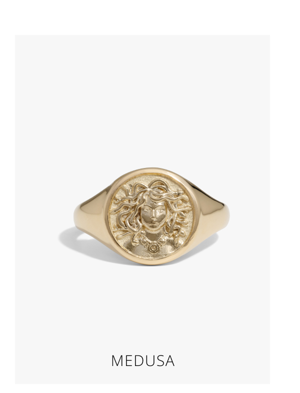 Medusa Signet Ring