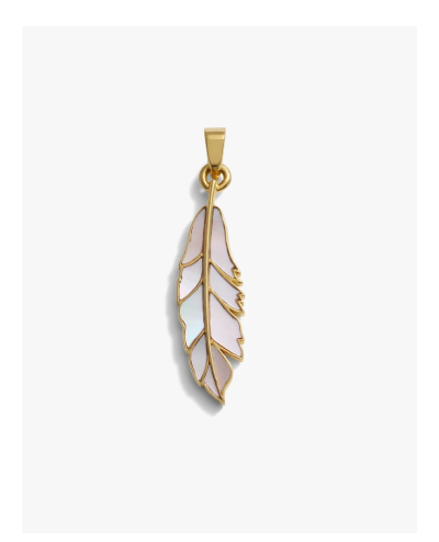 Mother of Pearl Feather Amulet