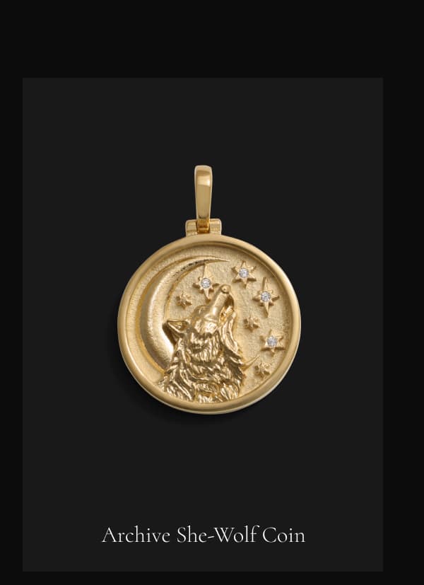 Archive She Wolf Coin Necklace