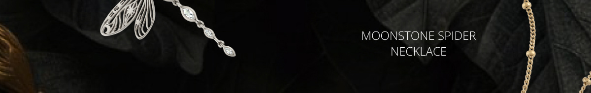 Moonstone Spider Neckalce