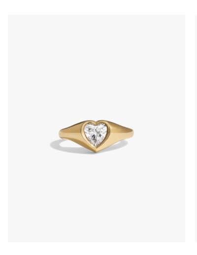 Heart Gemstone Ring