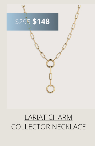 Lariat Charm Collector Necklace