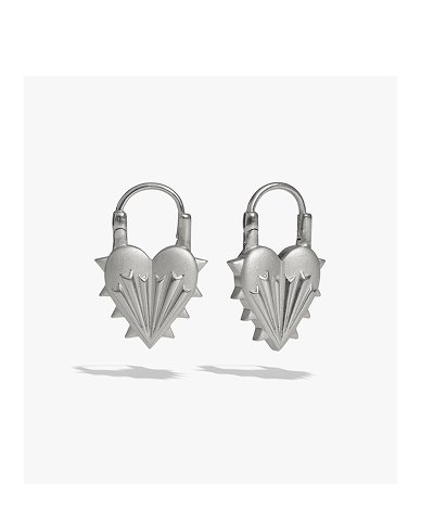 Spiked Heart Earrings