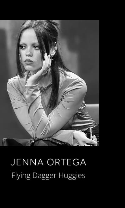 Jenna Ortega using the Flying Dagger Huggies