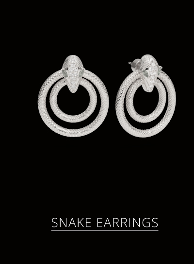Snake Doorknocker Earrings