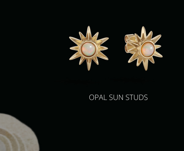 Opal Sun Studs
