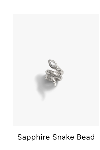 Sapphire Snake Bead